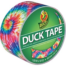 Colored Duct Tape, 1.88 x 10 Yds., 3 Core, Love Tie Dye