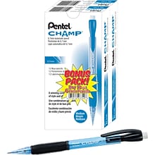 Pentel Champ Mechanical Pencil, 0.7mm, #2 Medium Lead, 2 Dozen (AL17CSW-US)