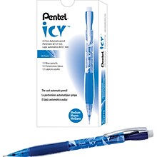 Pentel Icy Mechanical Pencil, 0.7mm, #2 Medium Lead, Dozen (AL27TC)