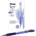 Pentel Icy Mechanical Pencil, 0.7mm, #2 Soft Lead, Dozen (AL27TV)