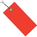 Tyvek® Shipping Tag - Pre-Wired; Red, 4 3/4 x 2 3/8, 100/Case