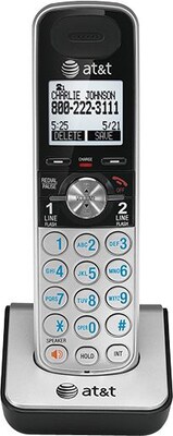AT&T Cordless Telephone, Silver/Black (TL88002)
