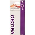 Velcro Permanent Adhesive Dots, 3/8 Diameter, Clear, 80/Pack (VEK91393)