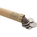 MMF Industries™ Nested Preformed Coin Wrappers, $5 Dimes, Green