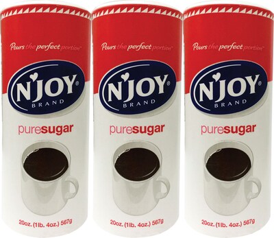 NJoy Sugar, 3 Canisters/Pack (51241/94203)