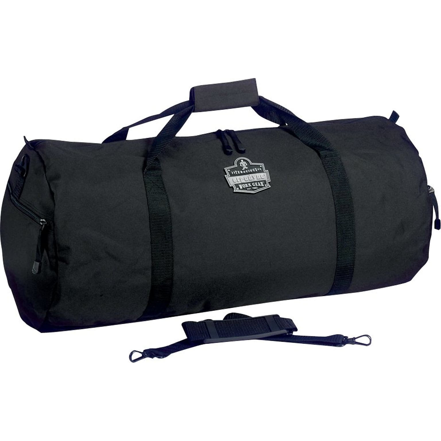 Ergodyne® Large-Poly Duffel Bag, Black, 14H x 14W x 35L
