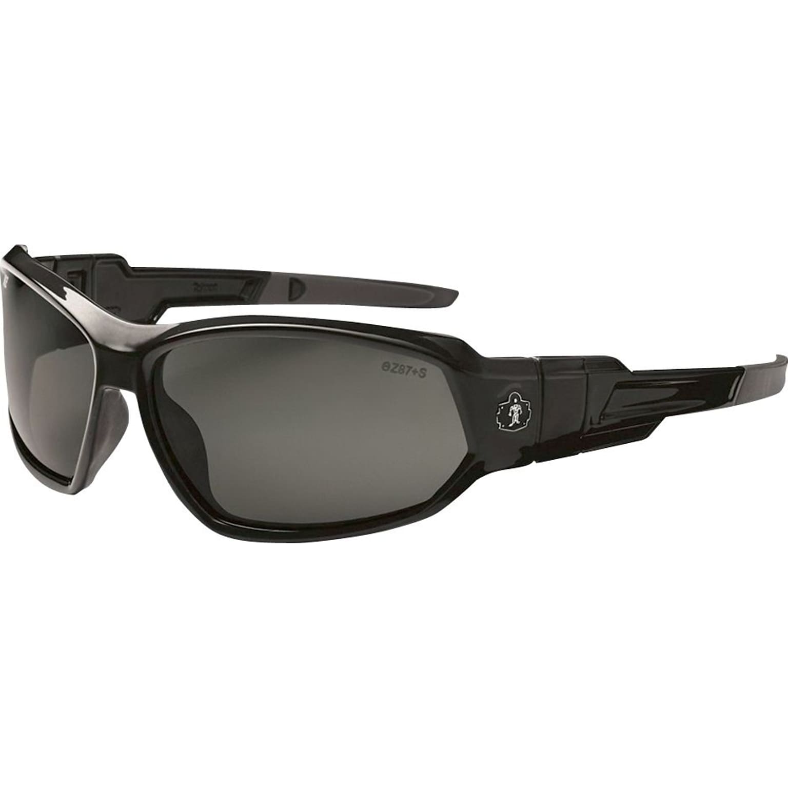 Ergodyne Skullerz® Loki Safety Glasses, Black/Smoke, Anti-Scratch/Fog