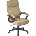 Office Star® Executive Eco Leather High-Back Chair, Tan