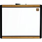 U Brands PINIT Magnetic Dry Erase Whiteboard, 20" x 16", Black Frame (426U00-01)