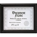 Malden Home Profiles Wood Document Frame, Black, 8.5 x 11