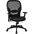 Office Star® SPACE® Seating Professional Breathable Back Leather & Mesh Chair
