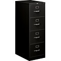 HON 510 Series 4-Drawer Vertical File Cabinet, Locking, Legal, Black, 25 (H514CPP)