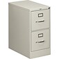 HON® 510 Series Letter Width Vertical File Cabinets, 2-Drawer, Putty, 25"D