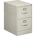 HON® 510 Series Legal Width Vertical File Cabinets, 2-Drawer, Putty, 25D