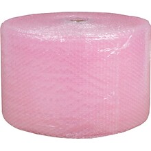 Staples® Perforated Bubble Roll, Anti-Static, Pink, 12 x175 (4072825)