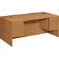 HON 10500 Series 72"W Double Pedestal Desk, Harvest (HON10593CC)
