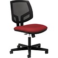 HON Volt Task/Computer Chair, Fabric/Mesh Back, Crimson, Seat: 19 1/4W x 17.88D, Back: 18W x 18 3/4H