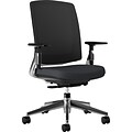 HON Lota Mesh Back Polyester Task Chair, Polished Aluminum/Black (HON2283VA10PA)