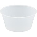 Solo P325 Plastic Souffle Portion Cup, Translucent, 3.25 oz., 2500/Pack