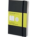 Moleskine Pocket Professional Notebook, 3.5 x 5.5, Wide Ruled, 96 Sheets, Black (QP613F)