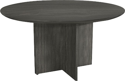 Safco Medina Round Conference Table, Gray Steel, 29 1/2H x 48dia.