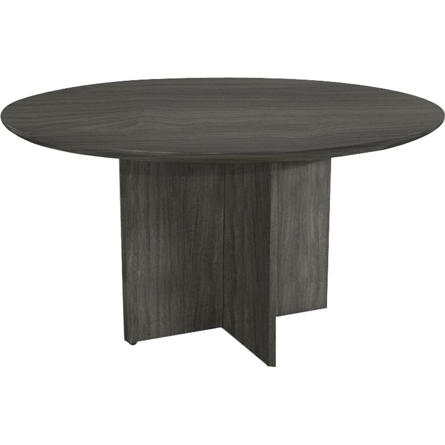 Safco Medina Round Conference Table, Gray Steel, 29 1/2H x 48dia.