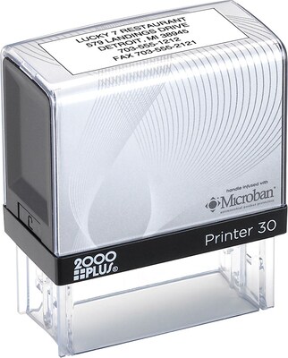2000 Plus® Self-Inking Stamp; 11/16x1-3/4, Up to 5 Lines