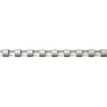 Fellowes 5/16 Plastic Binding Spine Comb, 40 Sheet Capacity, White, 100/Pack (52508)