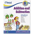 Mead Addition and Subtraction Workbook Grades 1-2 Education Printed Book for Mathematics, 64 Pages