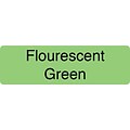 Allergy Warning Medical Labels, Blank, Fluorescent Green, 3/4x2-1/2, 300 Labels