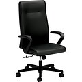 HON® Ignition High-Back Leather Executive Chair; Black