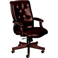 HON® 6540 Executive High Back Glove-Soft Vinyl Knee Tilt Chair; Oxblood