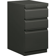 HON Brigade 3 Drawer Mobile/Pedestal File, Charcoal, Letter, 15W (H33720RS)