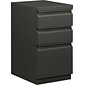 HON® Brigade® Efficiencies™ 3 Drawer Mobile/Pedestal File, Charcoal, Letter, 15''W (H33720RS)