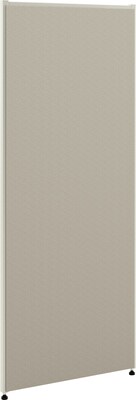 HON Verse Panel, 24"W x 60"H, Light Gray Finish, Gray Fabric (BSXP6024GYGY)