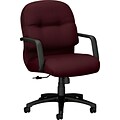 HON Pillow-Soft Managerial/Midback Chair, Fabric, Wine, Seat: 22W x 18 1/2D, Back: 22W x 19.63- 19.63H