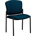 HON® Pagoda® Fan-Back Upholstered Stacking Armless Chairs; Blue