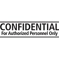 Self-Inking Stock Message Stamps; Confidential for Authorized Personnel Only