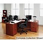 Alera Valencia Series Executive Suites in Medium Cherry, Straight Front Desk Shell, 66"W