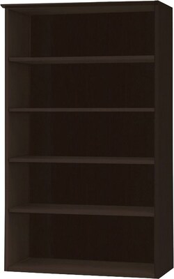 Safco Medina 5 Shelf 68"H Bookcase, Mocha (MVB5LDC)