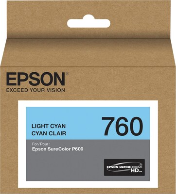 Epson 760 Ultrachrome Light Cyan Standard Yield Ink Cartridge