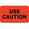 Behavior and Instruction Medical Labels, Use Caution, Red, 7/8x1-1/2, 500 Labels
