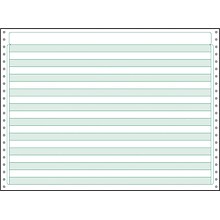 Printworks® Professional Recycled Computer Paper, 20 lbs., 11 x 14.875, Green Bar, 2200 Sheets/Car