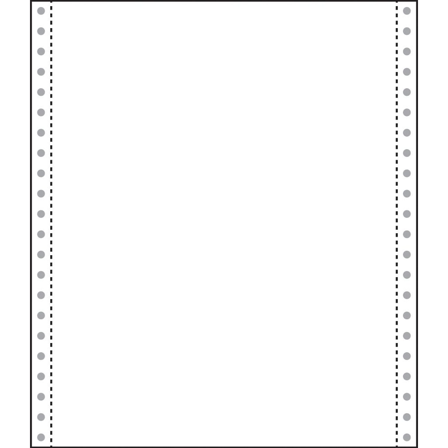 Printworks® Professional 9.5 x 11 Blank Computer Paper, 20 lbs., 100 Brightness, 2200 Sheets/Carton (PRB02715)