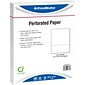 Printworks® Professional 8.5" x 11" Perforated Paper, 24 lbs., 92 Brightness, 2500 Sheets/Carton (04332P)