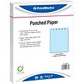 Printworks Professional 8 1/2 x 11 20 lbs. Punched Paper, Blue, 2500/Case