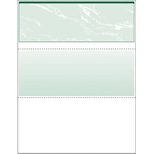 Paris DocuGard Standard 8.5 x 11 Business Security Check On Top, 24 lbs., Green, 500 Sheets/Ream,