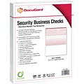 Paris DocuGard® 8 1/2 x 11 24 lbs. Standard Security Business Top Check Paper, Burgundy, 2500/Case