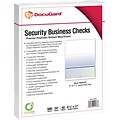 Paris DocuGard® 8 1/2x11 24lbs. Standard Security Business Bottom Check Paper, Blue/Green, 2500/Case