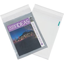 Partners Brand Clear View Poly Mailers, 10 x 13, Clear/White, 100/Case (CV1013100PK)